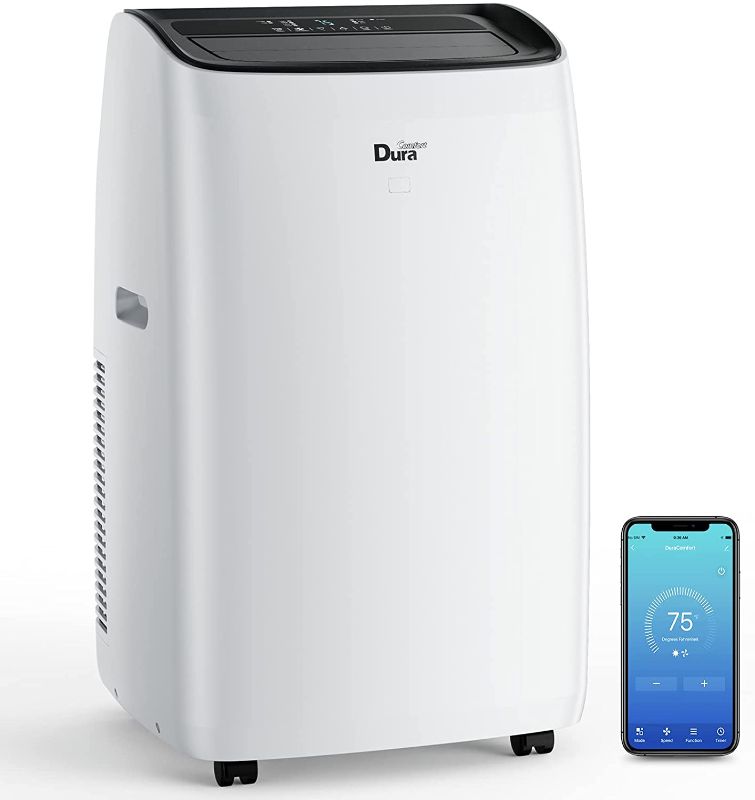 Photo 1 of DuraComfort Portable Air Conditioners, 14000 BTU(Ashrae) /10400 BTU (SACC), Dehumidifier, Cooling Fan, WiFi Smart Control, 500 Sq. Ft
