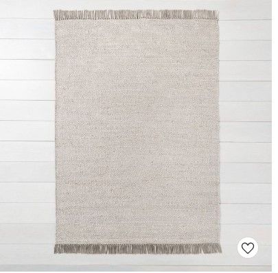 Photo 1 of Bleached Jute Fringe Rug - Hearth & Hand™ with Magnolia 7' x 10'

