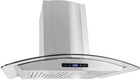 Photo 1 of COS-668AS750 30" Wall Mount Range Hood with 380 CFM LED Lighting Dishwasher Safe Baffle Filter 3 Speed Fans and Digital Touch Control in
