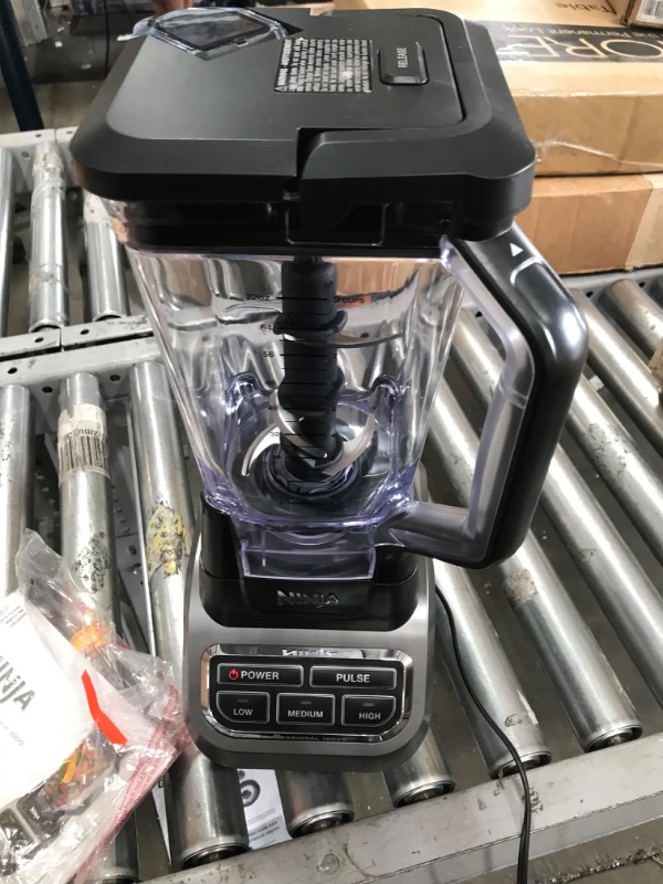 Photo 3 of (DOES NOT FUNCTION!!)Ninja BL610 Professional 72 Oz Countertop Blender with 1000-Watt Base and Total Crushing Technology for Smoothies, Ice and Frozen Fruit, Black, 9.5 in L x 7.5 in W x 17 in H
