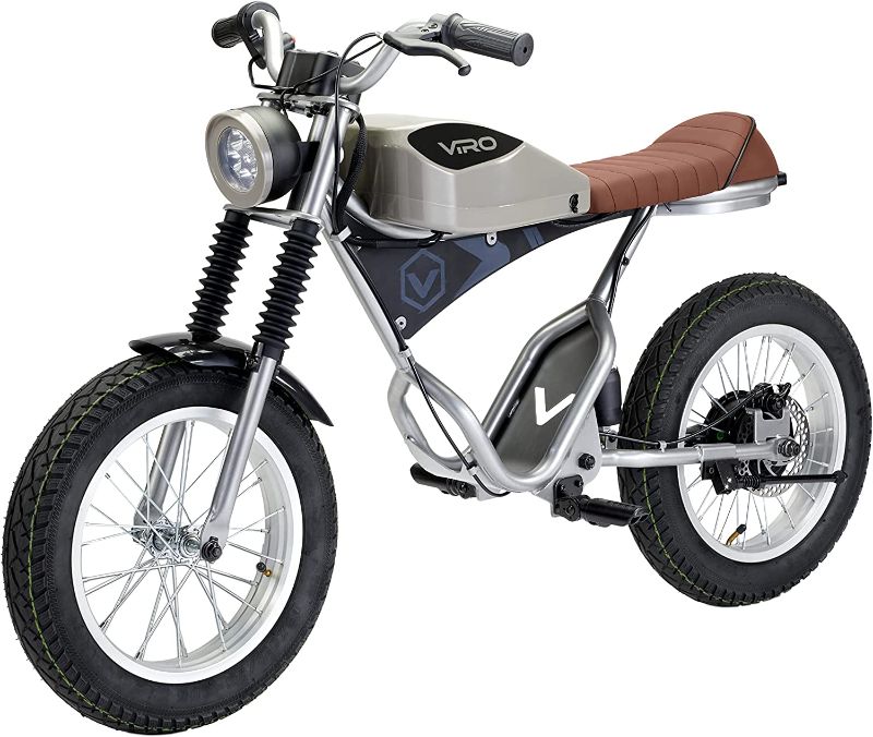Photo 1 of (Does not function)Viro Rides Cafe Racer 25.2 V, Motorized Electric Mini-Bike with Parent-Controlled Max Speed for Ages 8+
**DOES NOT POWER ON**
