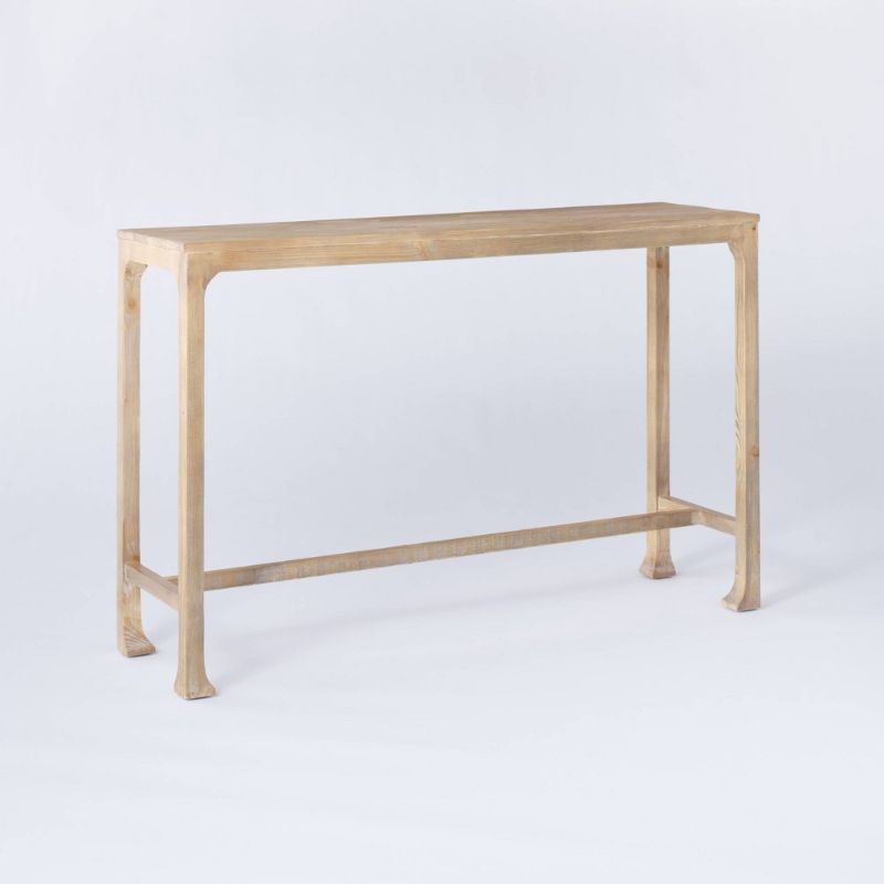 Photo 1 of Belmont Shore Curved Foot Console Table Knock Down Natural - Threshold™ designed with Studio McGee

