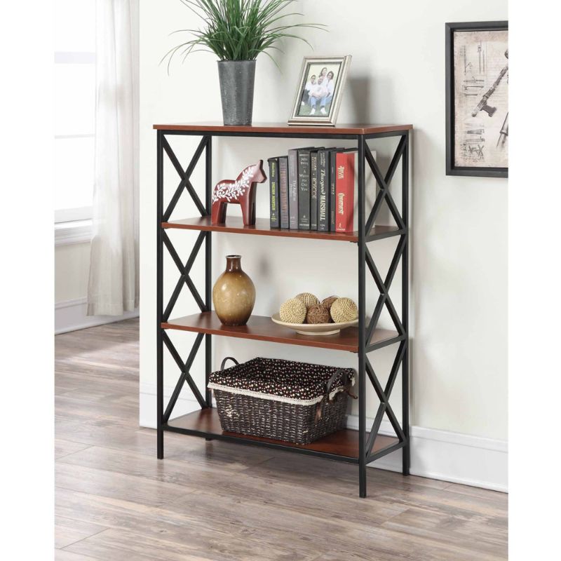 Photo 1 of 42" Tucson 4 Tier Bookcase Black - Breighton Home

