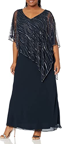 Photo 1 of women's size 18 w
J Kara Women's Plus Size Pop Over Long Beaded Dress
