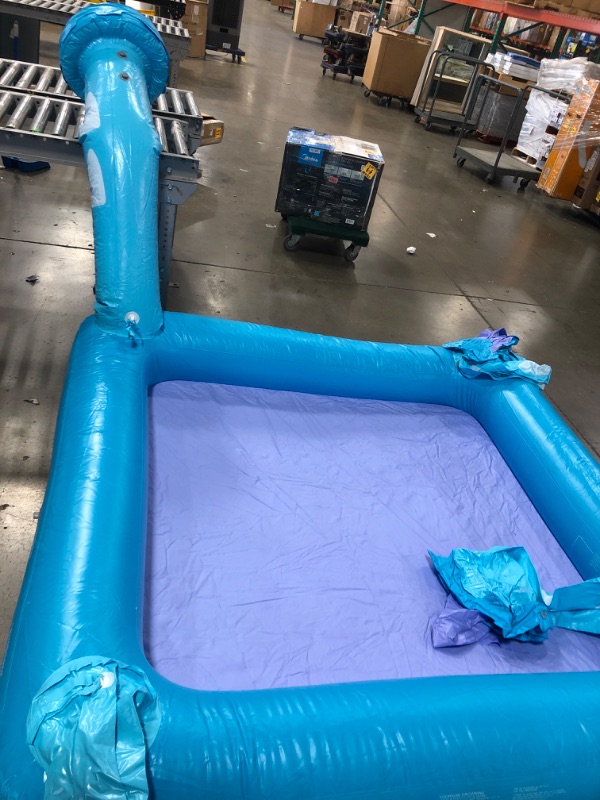 Photo 2 of Teamson Kids Water Fun Castle Inflatable Kiddie Pool, Blue - Assembly Instructions Included
