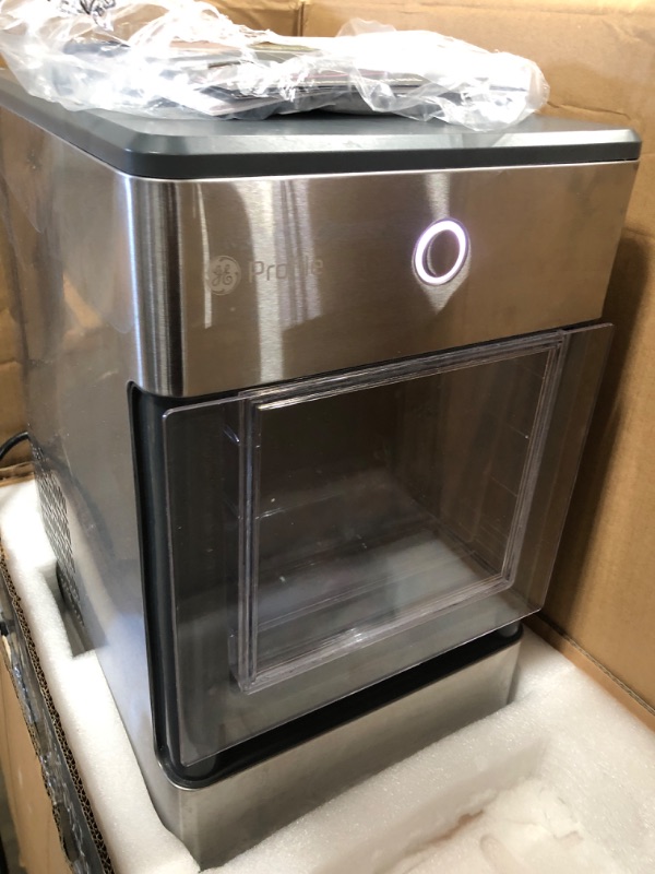 Photo 2 of ***DAMAGED***
USED**GE Profile Opal 2.0 | Countertop Nugget Ice Maker with Side Tank | Ice Machine with WiFi Connectivity | Smart Home Kitchen Essentials | Stainless Steel

