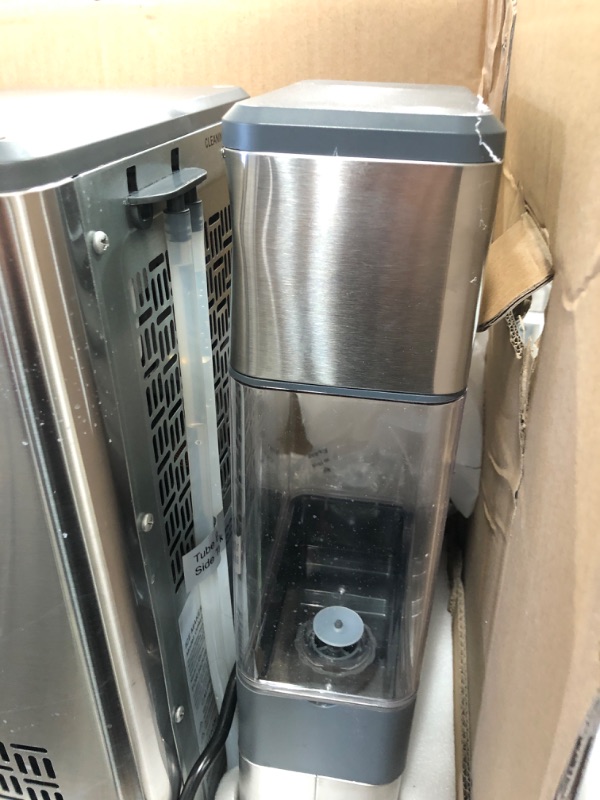 Photo 3 of USED**HAS ODOR***GE Profile Opal | Countertop Nugget Ice Maker with Side Tank | Portable Ice Machine Makes up to 24 Lbs. of Ice per Day | Stainless Steel Finish
