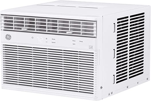 Photo 1 of 
GE Window Air Conditioner 8000 BTU, Wi-Fi Enabled, Energy-Efficient Cooling for Medium Rooms, 8K BTU Window AC Unit with Easy Install Kit, Control Using Remote or Smartphone App