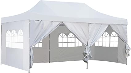 Photo 1 of ***PARTS ONLY*** 10x20 Ft Pop up Canopy Party Wedding Gazebo Tent Shelter with Removable Side Walls White