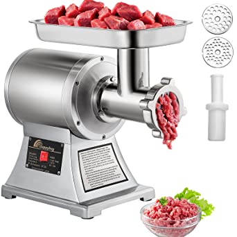 Photo 1 of  Commercial Meat Grinder,550LB/h 1100W Electric Sausage Stuffer, 220 RPM Heavy Duty Stainless Steel Industrial