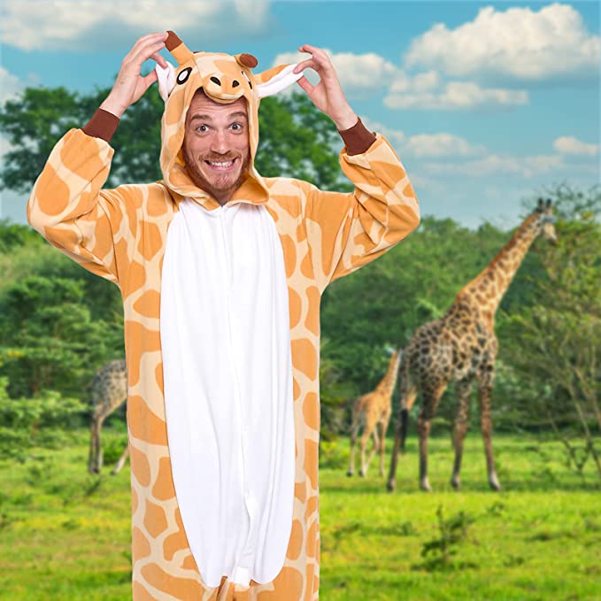 Photo 1 of (STAINED) Adult Onesie - Giraffe Costume - Cosplay - Medium