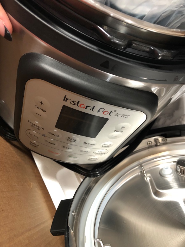 Photo 3 of Instant Pot Duo Crisp 11-in-1 Air Fryer and Electric Pressure Cooker Combo with Multicooker Lids that Air Fries, Steams, Slow Cooks, Sautés, Dehydrates and More, Free App With 1900 Recipes, 6 Quart
