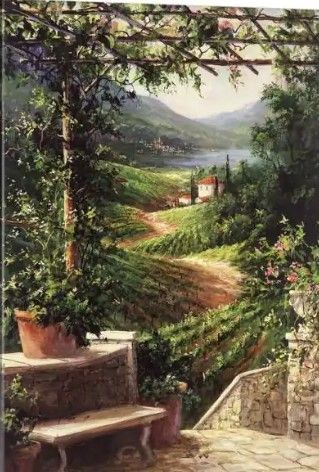 Photo 1 of GreatBigCanvas "Chianti Vineyard" by Art Fronckowiak Canvas Wall Art