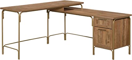 Photo 1 of Sauder Coral Cape L-Desk, L: 60.55" x W: 59.09" x H: 30.08", Sindoori Mango Finish
