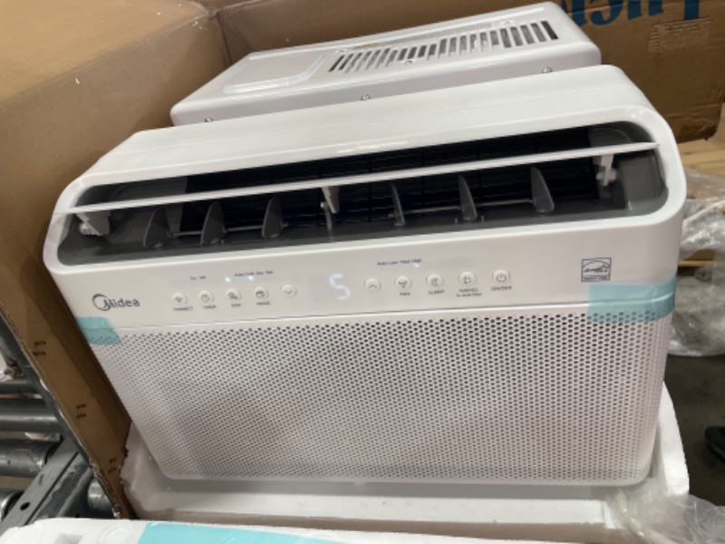 Photo 1 of Midea 10,000 BTU U-Shaped Inverter Window Air Conditioner WiFi, 9X Quieter, ENERGY STAR Most Efficient Over 35% Savings, White
