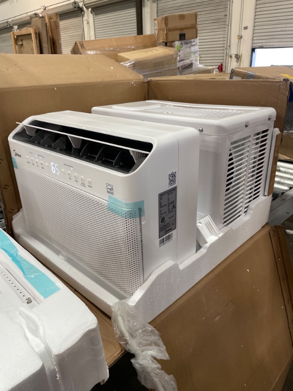 Photo 3 of Midea 10,000 BTU U-Shaped Inverter Window Air Conditioner WiFi, 9X Quieter, ENERGY STAR Most Efficient Over 35% Savings, White
