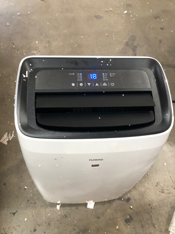 Photo 4 of **PARTS ONLY**

TURBRO Greenland 14,000 BTU Portable Air Conditioner and Heater, Dehumidifier and Fan, 4-in-1 Floor AC Unit for Rooms up to 600 Sq Ft, UV-C Light, Sleep Mode, Timer, Remote Included (10,000 BTU SACC)
