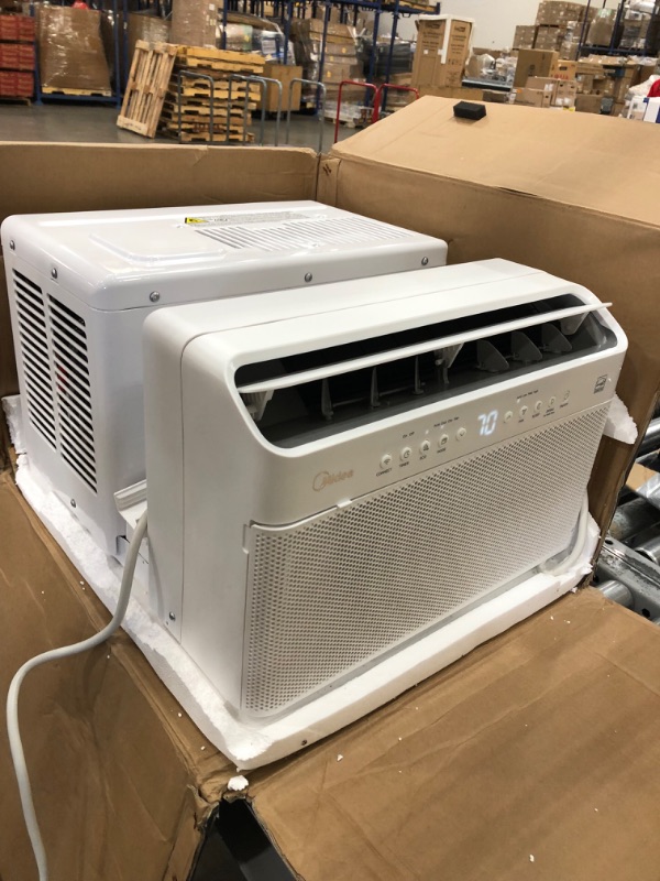 Photo 6 of Midea 12,000 BTU U-Shaped Smart Inverter Window Air Conditioner–Cools up to 550 Sq. Ft., Ultra Quiet with Open Window Flexibility, Works with Alexa/Google Assistant, 35% Energy Savings, Remote Control
