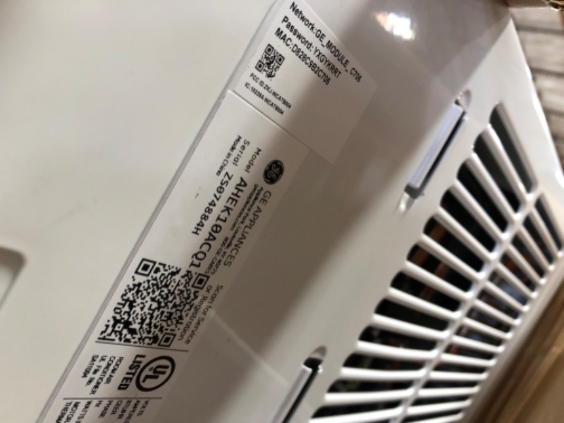 Photo 6 of GE Window Air Conditioner 10000 BTU, Wi-Fi Enabled, Energy-Efficient Cooling for Medium Rooms, 10K BTU Window AC Unit with Easy Install Kit, Control Using Remote or Smartphone App
