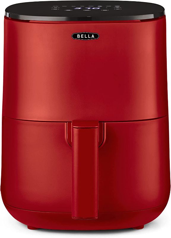Photo 1 of ***NON-FUNCTIONAL/PARTS ONLY***
BELLA 2.9QT Touchscreen Air Fryer, No Pre-Heat Needed, No-Oil Frying, Fast Healthy Evenly Cooked Meal Every Time, Dishwasher Safe Non Stick Pan and Crisping Tray for Easy Clean Up, Matte Red
