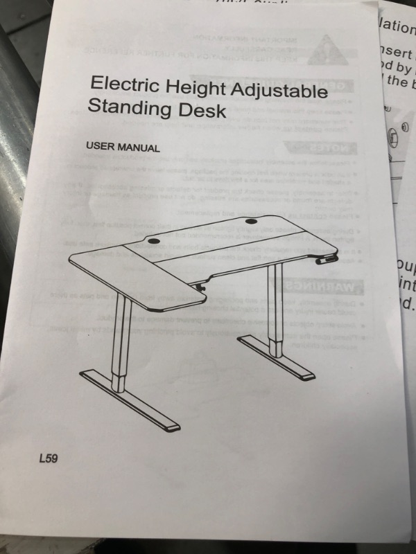 Photo 1 of  large electric standing desk l59 1195x 455x255 mm