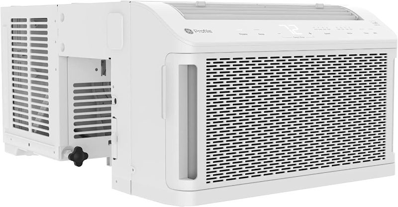 Photo 1 of GE Profile ClearView Window Air Conditioner 6,100 BTU, WiFi Enabled, Ultra Quiet for Small Rooms, Full Window View with Easy Installation, Energy-Efficient Cooling, 6K Window AC Unit, White