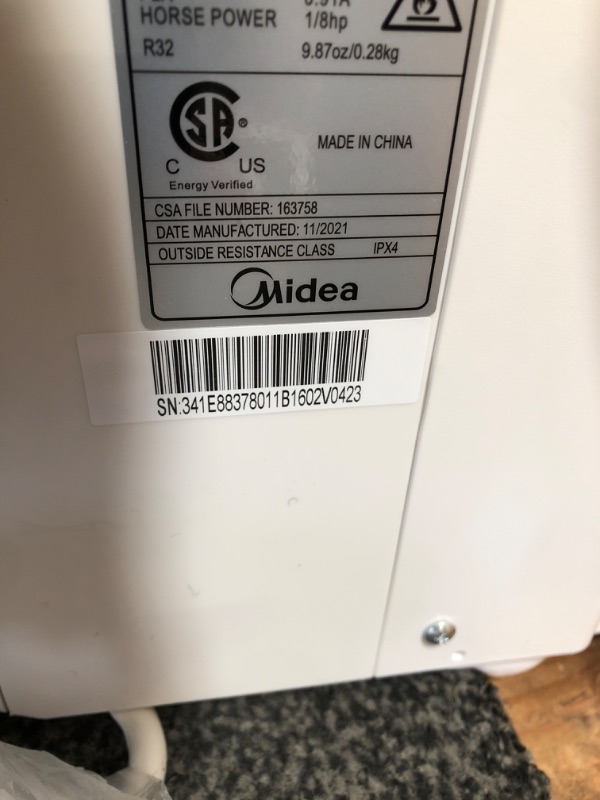 Photo 1 of Midea 8,000 BTU U-Shaped Smart Inverter Window Air Conditioner–Cools up to 350 Sq. Ft., Ultra Quiet with Open Window Flexibility, Works with Alexa/Google Assistant, 35% Energy Savings, Remote Control