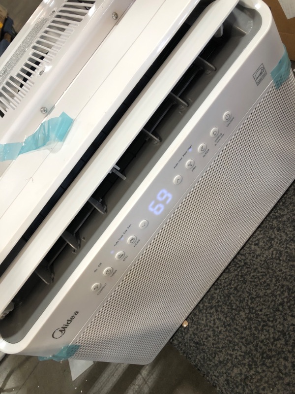 Photo 2 of Midea 8,000 BTU U-Shaped Smart Inverter Window Air Conditioner–Cools up to 350 Sq. Ft., Ultra Quiet with Open Window Flexibility, Works with Alexa/Google Assistant, 35% Energy Savings, Remote Control