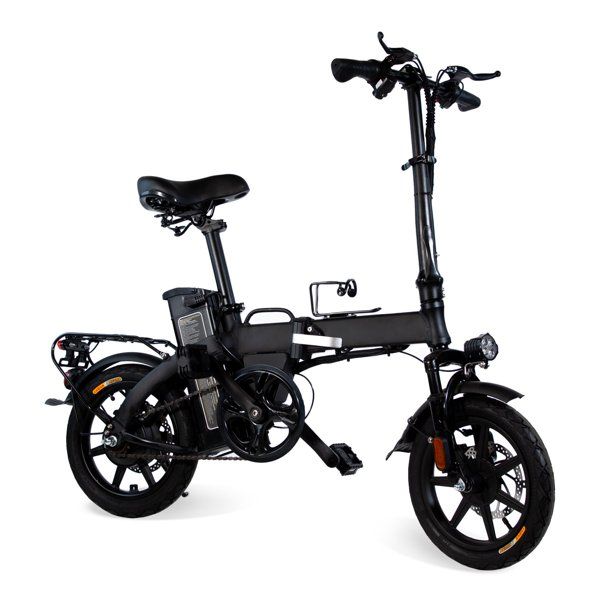 Photo 1 of xprit 14 In. Folding Electric Bike, Light Weight, LCD Display, Full Throttle and Pedal Assist, Black
