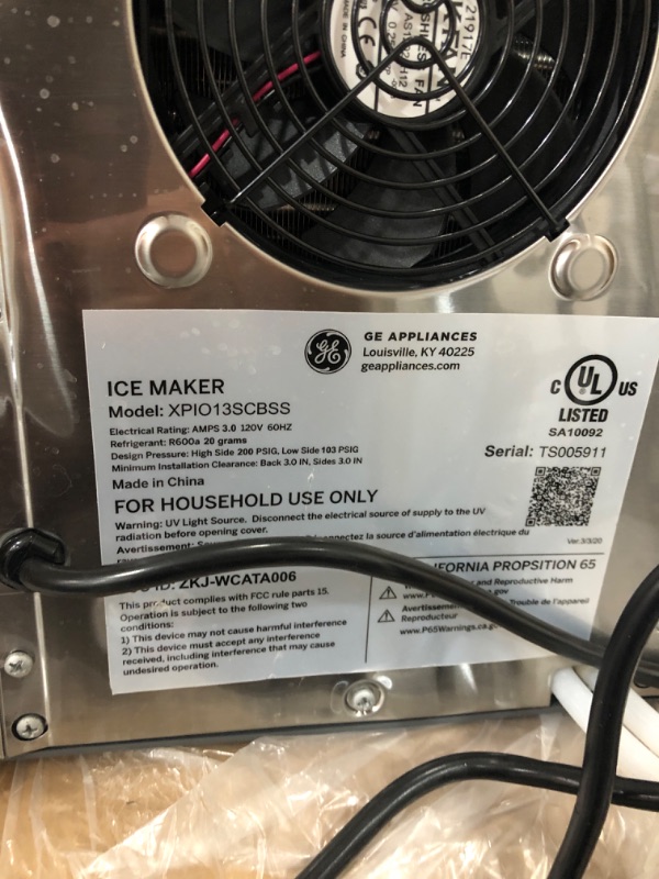 Photo 1 of GE Profile Opal 2.0 | Countertop Nugget Ice Maker with Side Tank | Ice Machine with WiFi Connectivity | Smart Home Kitchen Essentials | Stainless Steel
