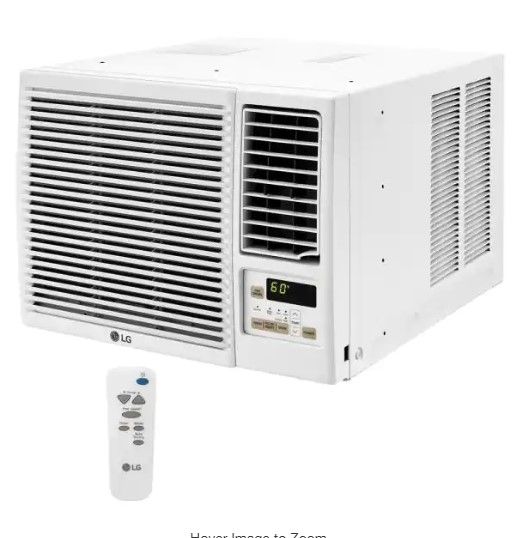 Photo 1 of LG Electronics 12,000 BTU 230/208-Volt Window Air Conditioner LW1221HRSM Cools 550 Sq. Ft. with Cool and Heat, Wi-Fi Enabled