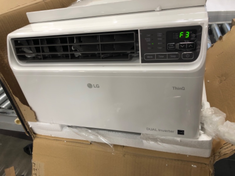 Photo 4 of LG Electronics 10,000 BTU Dual Inverter Smart Window Air Conditioner LW1022IVSM Cools 450 Sq. Ft. with Remote, Wi-Fi Enabled