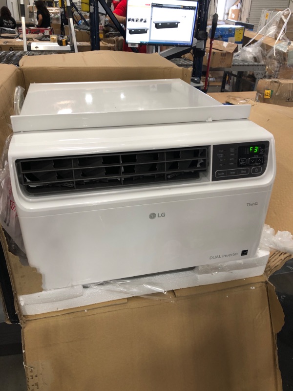 Photo 2 of LG Electronics 10,000 BTU Dual Inverter Smart Window Air Conditioner LW1022IVSM Cools 450 Sq. Ft. with Remote, Wi-Fi Enabled