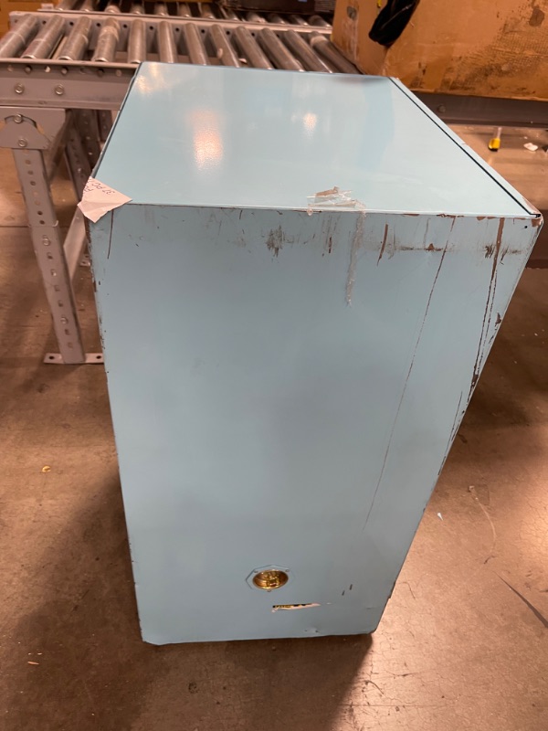 Photo 5 of 12 Gallon, 1 Shelf, 1 Door, Self Close, Corrosives/Acid Steel Safety Cabinet, Sure-Grip® EX Compac, Blue - 891222