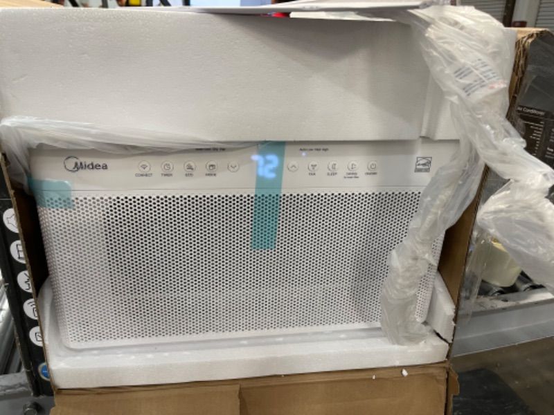 Photo 2 of **PARTS ONLY**

Midea 8,000 BTU Smart Inverter U-Shaped Window Air Conditioner, 35% Energy Savings, Extreme Quiet, MAW08V1QWT
