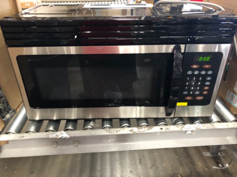 Photo 3 of BLACK+DECKER 1.6 cu ft Over the Range Microwave, Stainless Steel
**LIKE NEW**