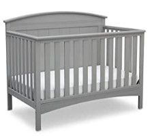 Photo 1 of (PARTS ONLY; DENTED/SCRATCHED) Delta Children Archer Solid Panel 4-in-1 Convertible Baby Crib - Greenguard Gold Certified, Grey
