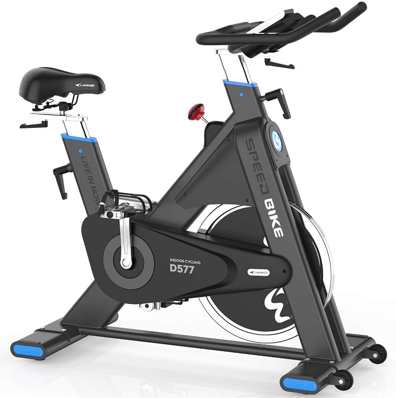 Photo 1 of (CRACKED PLASTIC) L NOW Indoor Cycling Bike Indoor Exercise Bike Stationary