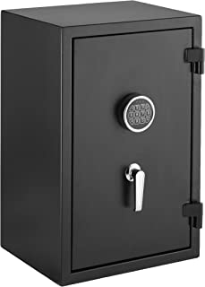 Photo 1 of Amazon Basics Fire Resistant Security Safe with Programmable Electronic Keypad - 2.1 Cubic Feet, 16.93 x 25.98 x 13.8 inches ** MINOR COSMETIC DAMAGE 
****