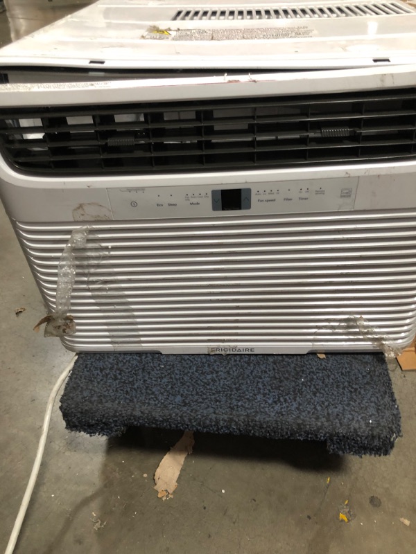 Photo 2 of **MAJOR COSMETIC DAMAGE** USED. WORKS GOOD**MISSING REMOTE**
Frigidaire Window-Mounted Room Air Conditioner, 15,100 BTU, in White
