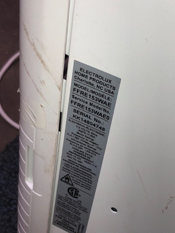 Photo 9 of **MAJOR COSMETIC DAMAGE** USED. WORKS GOOD**MISSING REMOTE**
Frigidaire Window-Mounted Room Air Conditioner, 15,100 BTU, in White
