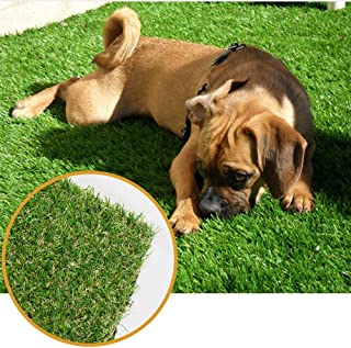 Photo 1 of ALTRUISTIC Thick Realistic Artificial Grass Mat Customized Sizes, 6ft x 10ft Synthetic Fake Astro Turf Indoor Outdoor Garden Lawn