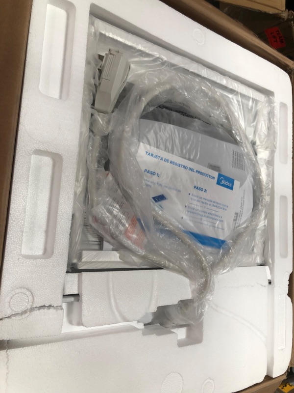 Photo 3 of MIDEA MAW12R1BWT 12,000 BTU EasyCool Window Air Conditioner, Fan-Cools, Circulates, and Dehumidifies Up to 550 Square Feet, Has A Reusable Filter, and Includes an LCD Remote Control
