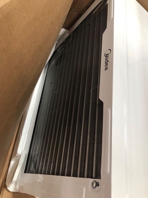 Photo 4 of MIDEA MAW12R1BWT 12,000 BTU EasyCool Window Air Conditioner, Fan-Cools, Circulates, and Dehumidifies Up to 550 Square Feet, Has A Reusable Filter, and Includes an LCD Remote Control
