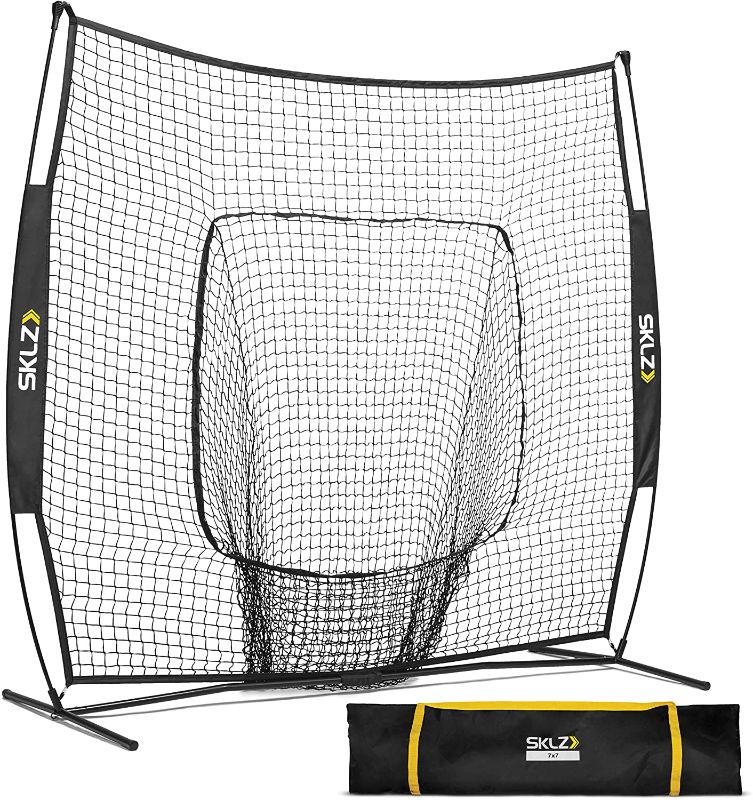 Photo 1 of **DAMAGED* MISSING PARTS*  SKLZ Portable Baseball and Softball Hitting Net with Vault
