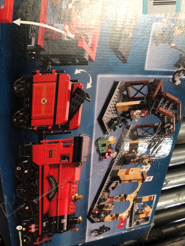 Photo 3 of **MISSING PARTS**LEGO Harry Potter Hogwarts Express Train Set with Harry Potter Minifigures and Toy Bridge 75955

