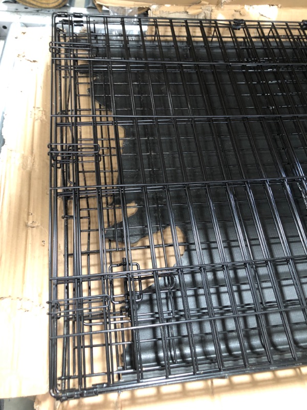 Photo 3 of ***DAMAGED** New World Pet Products Collapsible Metal Dog Crate, Single or Double Door Crates
