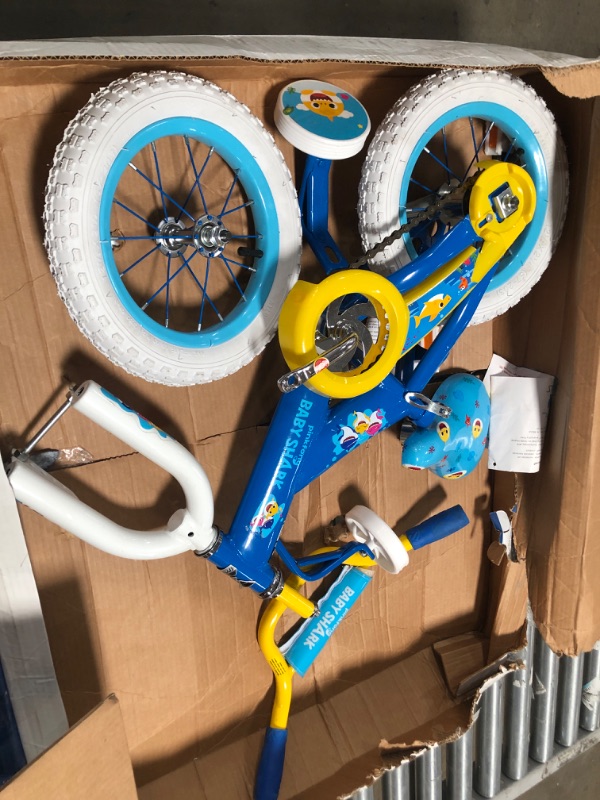 Photo 2 of Baby Shark 12" Bike with Removable Training Wheels
