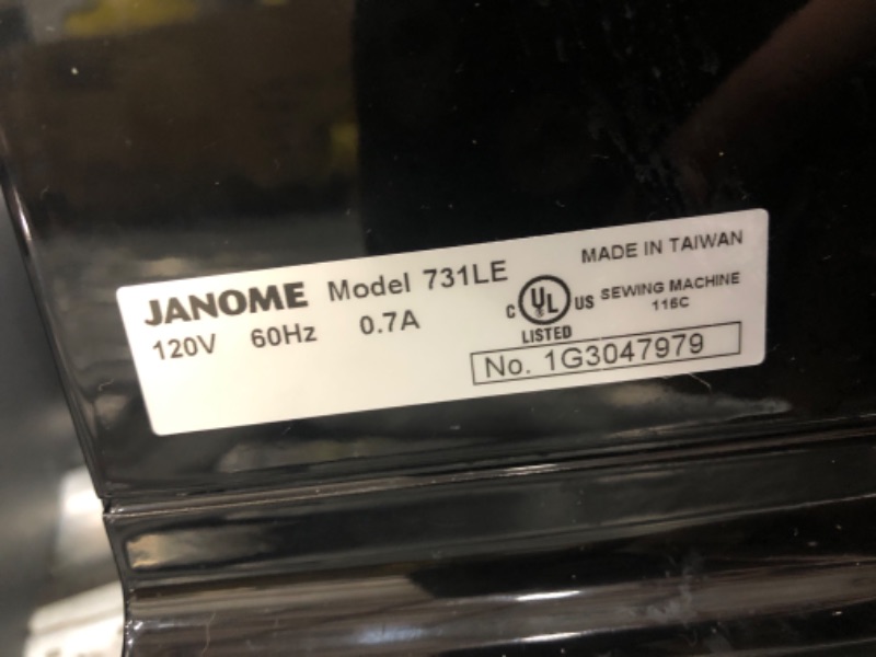 Photo 4 of **damaged**
Janome HD1000BE HD1000 Black Edition All Metal Body Sewing Machine, one size
