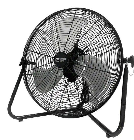 Photo 1 of 20 in. 3-Speed High Velocity Floor Fan
